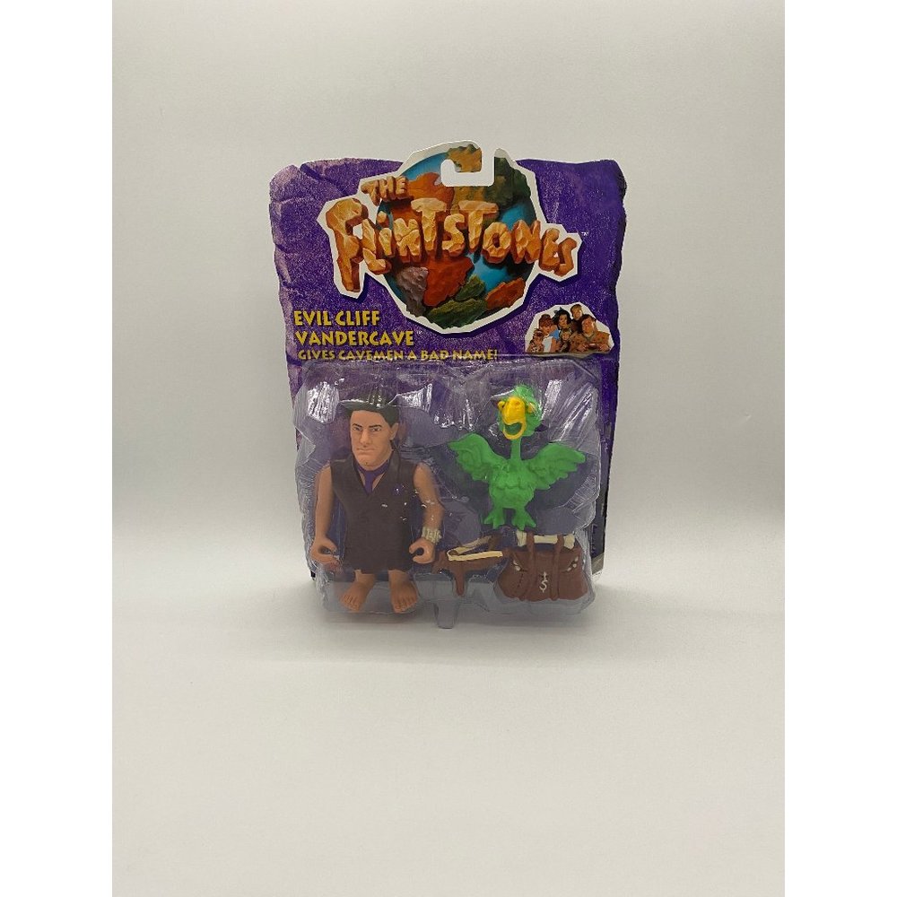 1993 Mattel The Flintstones Movie Collectable Figures 'Evil Cliff Vandercave'- T